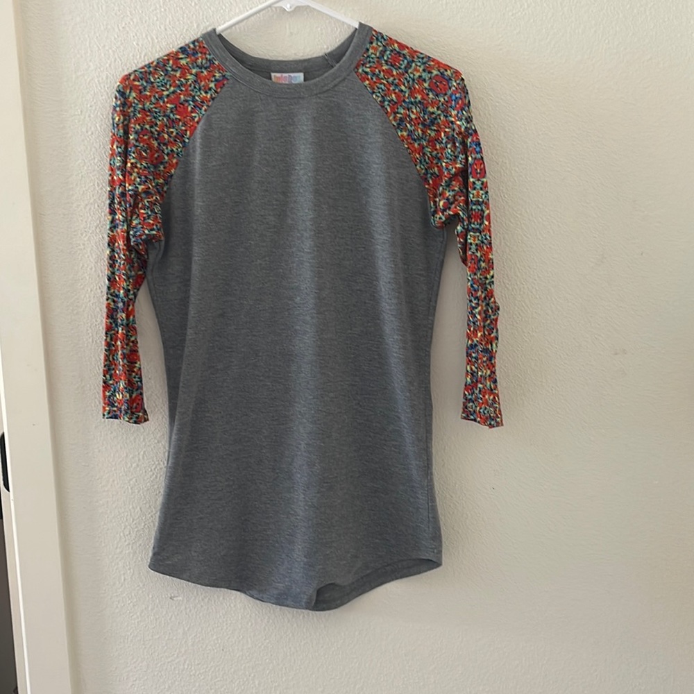 Rainbow Sleeve Baseball Style T